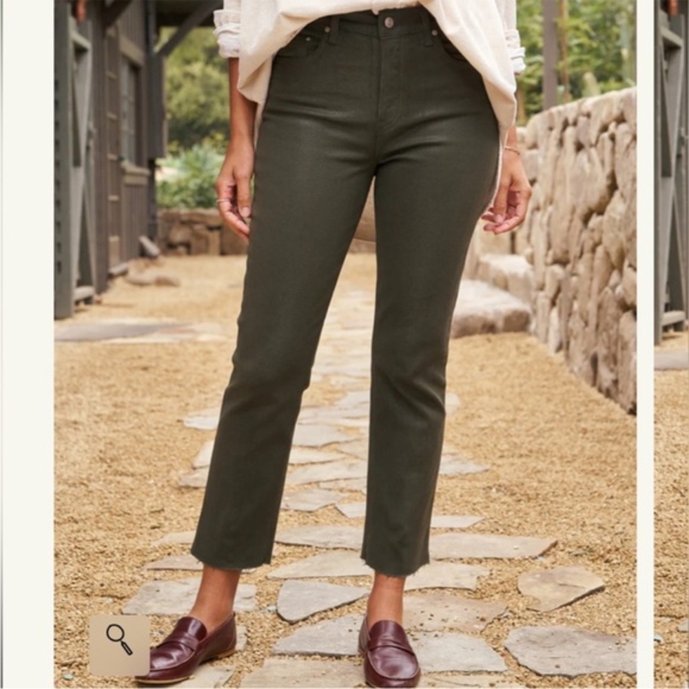 Frank & Eileen Cork Everyday Jeans in Waxed Denim Olive